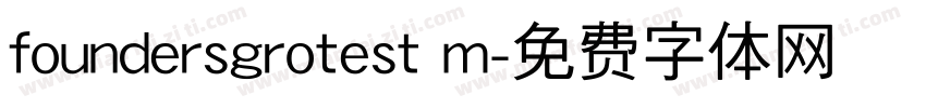 foundersgrotest m字体转换